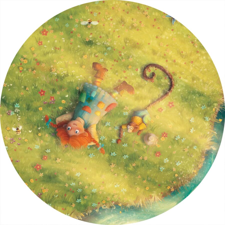 naklejka koło - mam ochotę na psotę! z Pippi