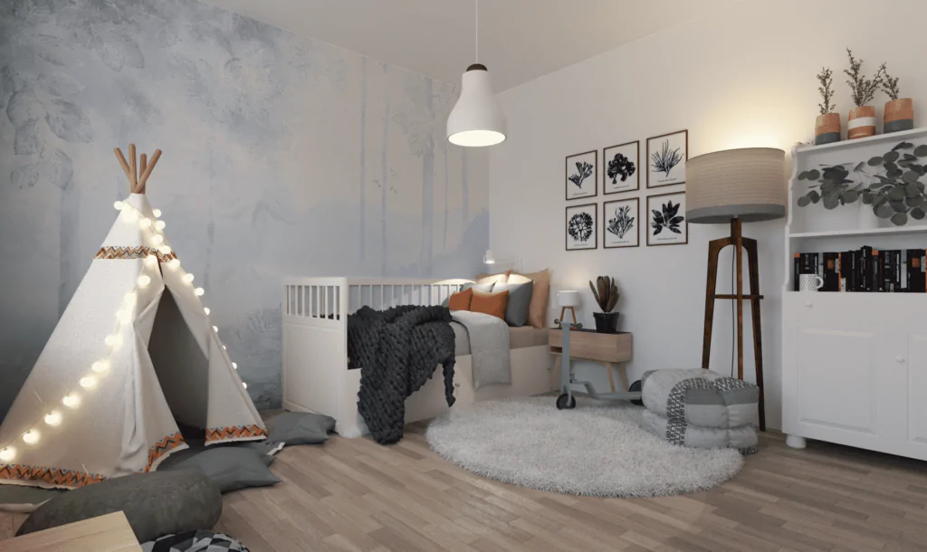 pokój dziecka w stylu skandynawskim