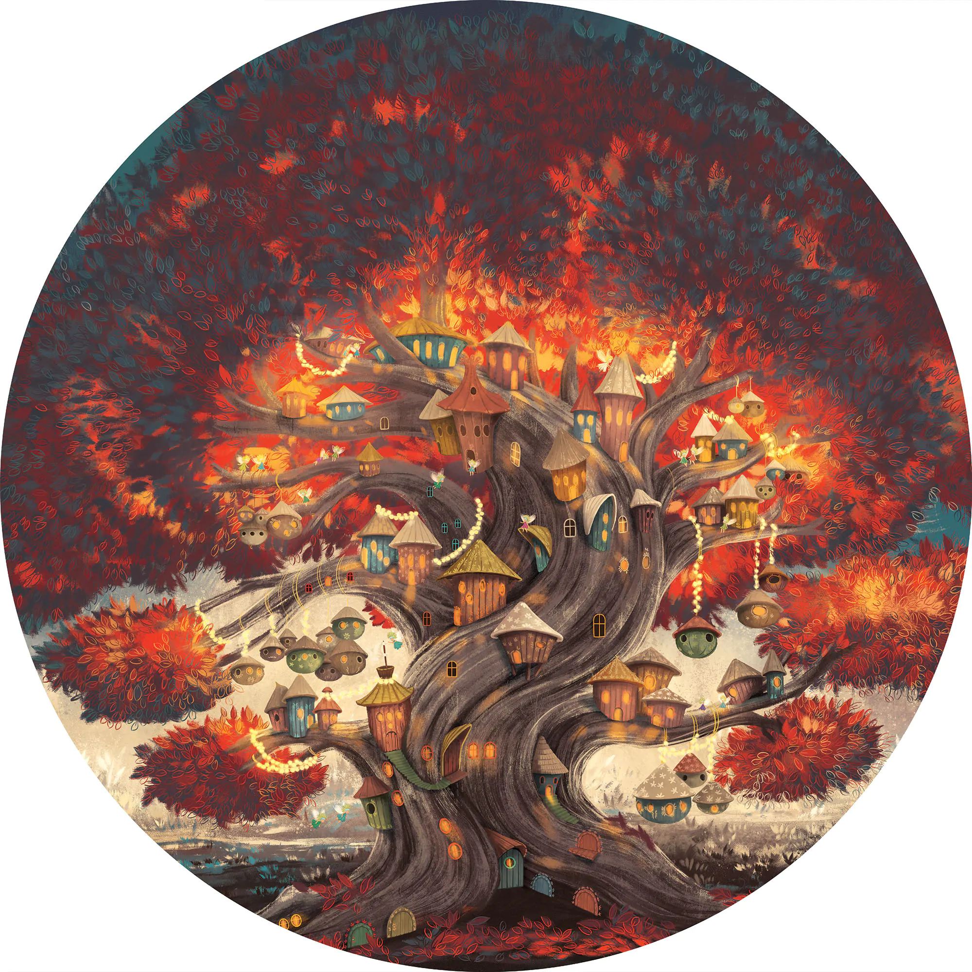 naklejka DrzeWOW (czerwona)