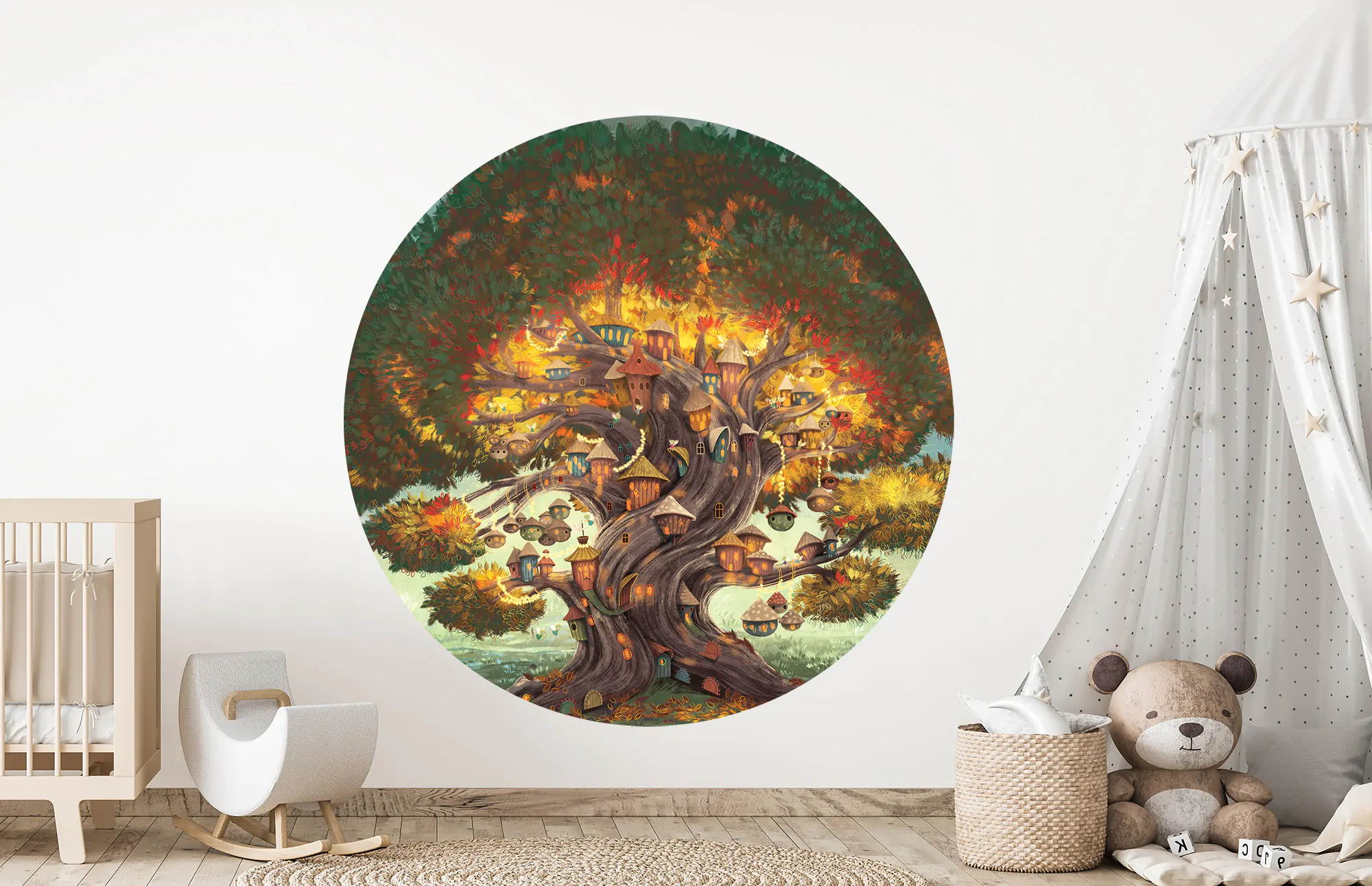 naklejka DrzeWOW (zielona) - wizualizacja