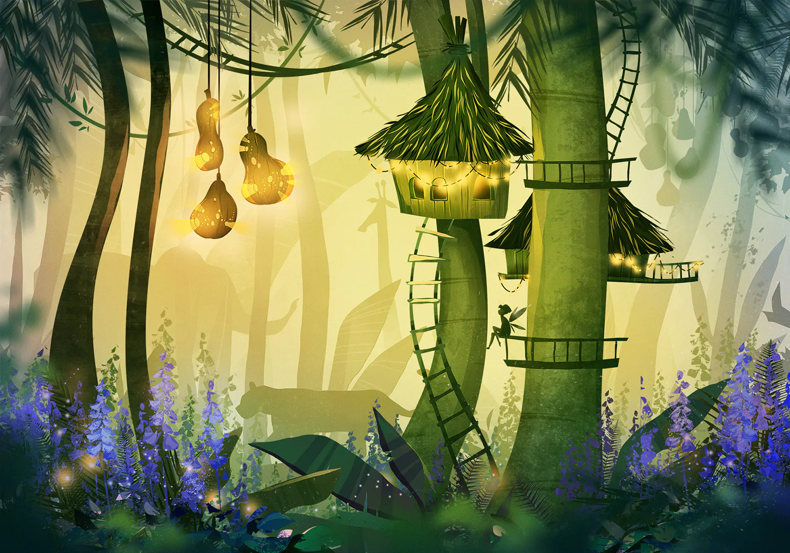 sekretny azyl wariant niebieskie kwiaty