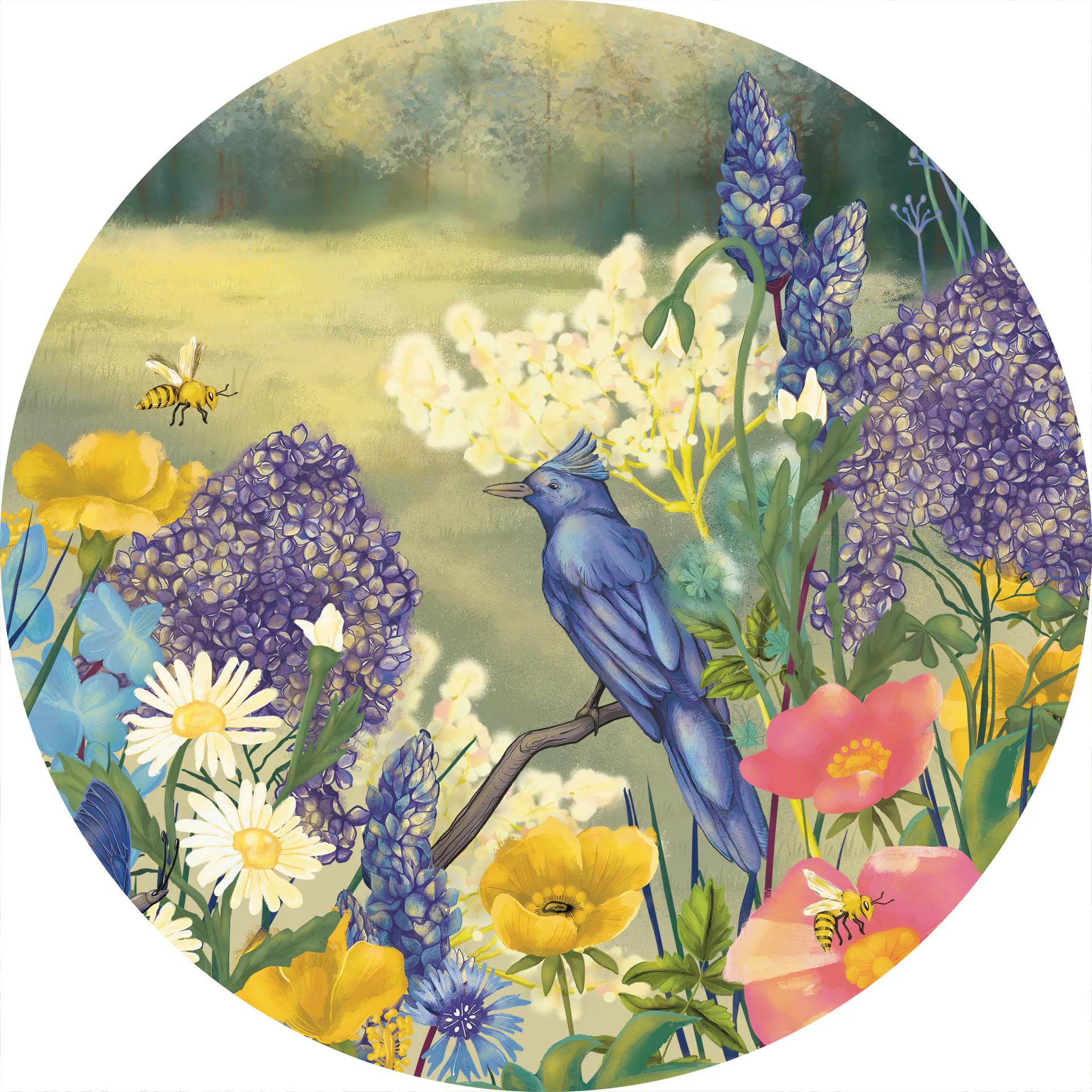 naklejka ścienna w kwiaty