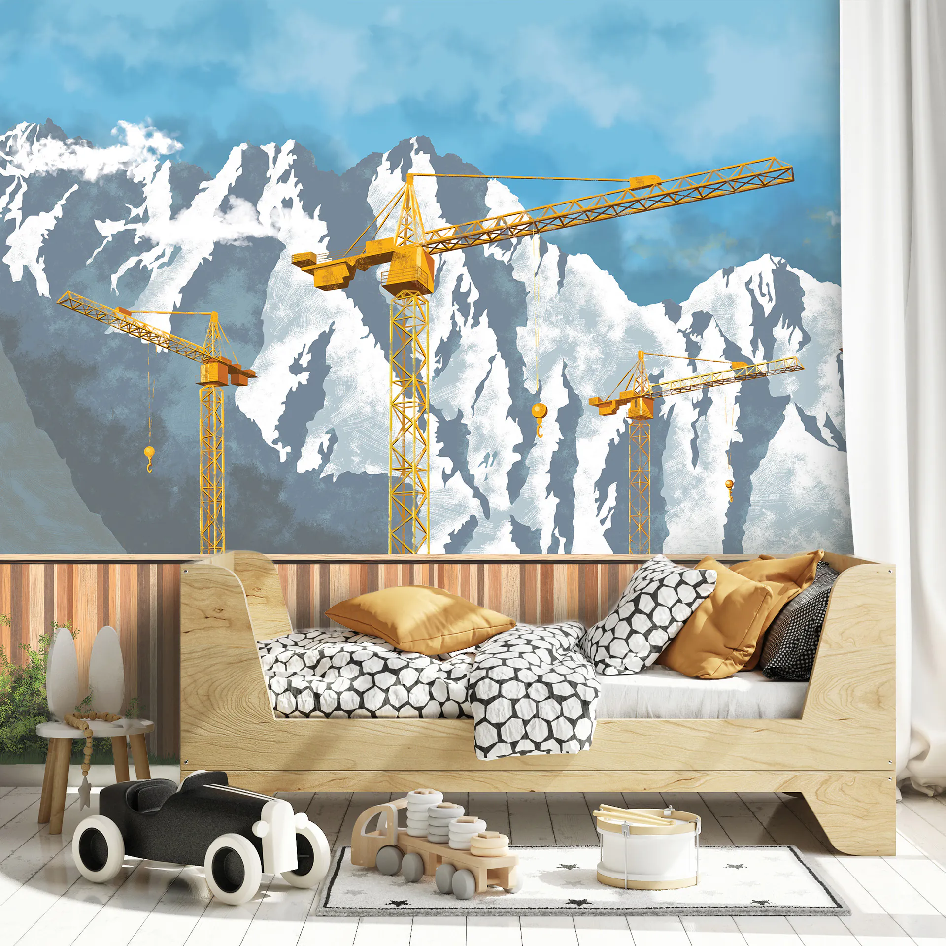 Fototapeta dziecięca - Klucz żurawi - obrazek 3